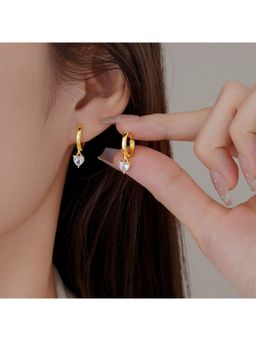 ESTAILO FASHION - Heartfelt Radiance Hoop Earrings