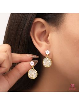 ESTAILO FASHION - Lovers Knot Floral Earrings