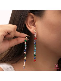 ESTAILO FASHION - Starlight Spectrum Dangles Earrings