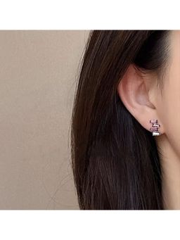 ESTAILO FASHION - Pink Prism Stud Earrings