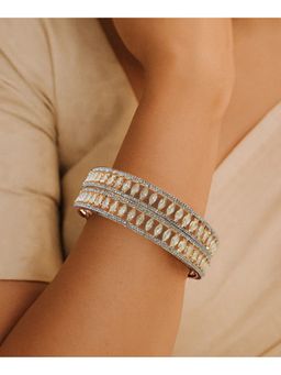 ZEVARLY - Sparkling Cz Stones Ad Premium Bangles