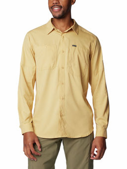 Columbia - Mens Beige Omni-Shade Silver Ridge Utility Lite Long Sleeve Shirt