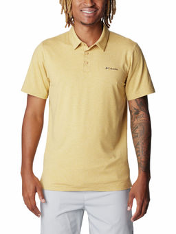 Columbia - Mens Yellow Omni-Wick Tech Trail Polo Tshirt