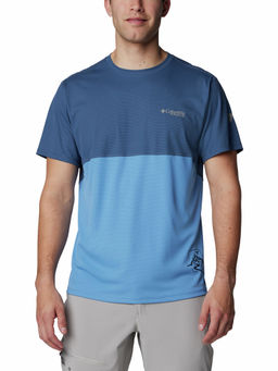 Columbia - Mens Navy Omni-Wick Cirque River Graphic Short Sleeve Crew Tshirt