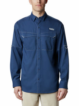 Columbia - Mens Blue Omni-Wick Low Drag Offshore Long Sleeve Shirt
