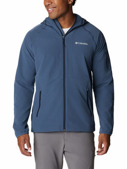 Columbia - Mens Navy Omnishield Tall Heights Hooded Softshell Water and Wind Resistant Jacket