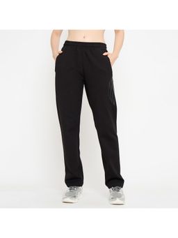 Madame - Print Black Straight Pant - Black