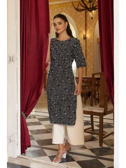Gahan - Womens Multi-Color Printed Straight Kurta with Pant