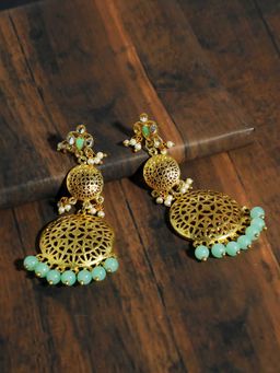 Karatcart - Gold Kundan Earrings
