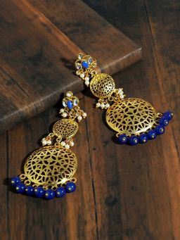 Karatcart - Gold Kundan Earrings