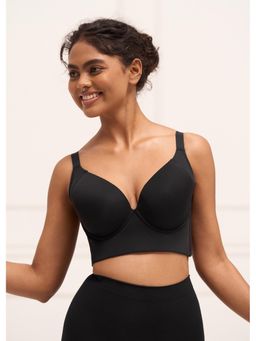Underneat - Women Padded Full Back Coverage Seamless Underwired Push Up Bra