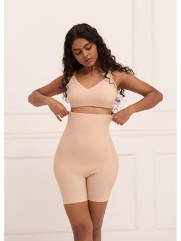 Underneat - Women High Waist Stretchable Tummy Control Sculpt Fit Padded Shorts