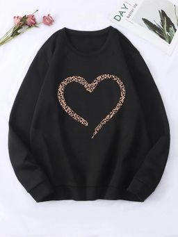 KOTTY - Women Full Sleeve Round Neck Printed Sweatshirt
