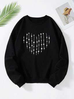 KOTTY - Women Full Sleeve Round Neck Printed Sweatshirt