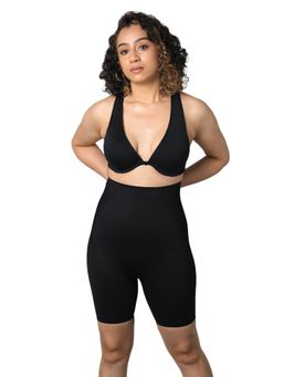 ButtChique - Shorty Core Black Shapewear Thigh Sculpting, Butt-lift & Back Support