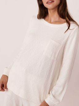 La Vie En Rose - Cable Knit Long Sleeve Shirt