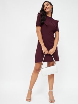 Kibo - Women Wine Polyester Dress