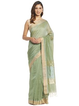 Fabindia - Cotton Silk Chanderi Sari without Blouse