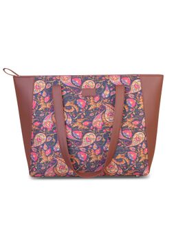 Zouk - Women Handcrafted Paisley Printed Side Tote Bag & Handbag for Office and College-Pink