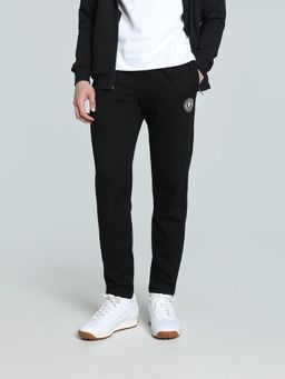 Puma - Graphic BT op Mens Black Knitted Trackpant