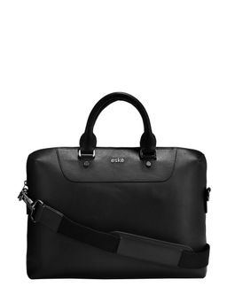 Eske - Snowel Genuine Leather Formal-Travel Men Fits Up to 14" Laptop Messenger Bag