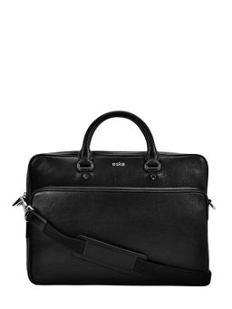 Eske - Leonie 16" Genuine Leather Men Laptop-Macbook Messenger Bag with Shoulder Strap