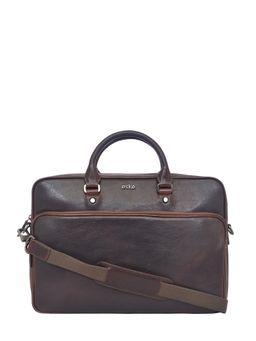 Eske - Loraine 16" Genuine Leather Men Laptop-Macbook Messenger Bag with Shoulder Strap