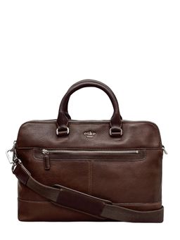 Eske - Pietro 15" Genuine Leather Men Laptop-Macbook Messenger Bag with Shoulder Strap