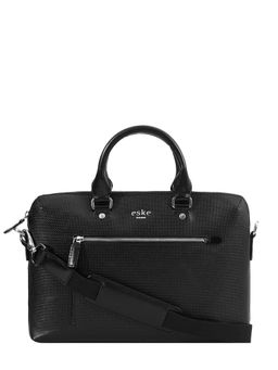 Eske - Indulf 13" Genuine Leather Men Laptop-Macbook Messenger Bag with Shoulder Strap