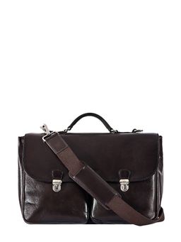 Eske - Calix 14" Genuine Leather Men Laptop-Macbook Messenger Bag with Shoulder Strap