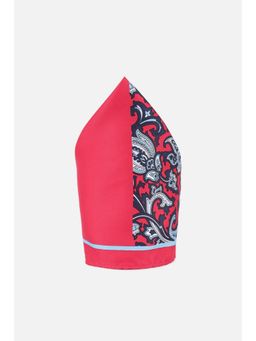 Louis Philippe - Men Red Print Party Pocket Square