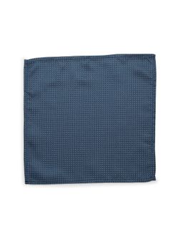 Peter England - Men Blue Self Design Business Casual Pocket Square