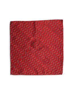 Peter England - Men Red Print Casual Pocket Square