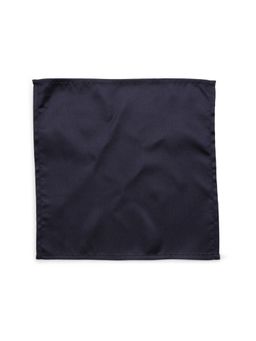 Peter England - Men Navy Blue Solid Formal Pocket Square