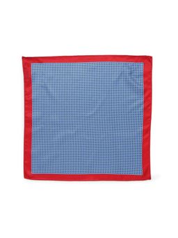 Peter England - Men Blue Print Business Casual Pocket Square