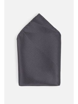 Peter England - Men Grey Embroidered Formal Pocket Square