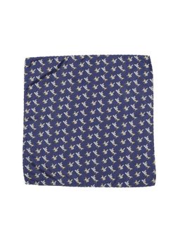 Peter England - Men Blue Print Casual Pocket Square