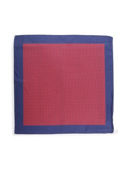 Peter England - Men Red Check Casual Pocket Square