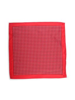 Peter England - Men Red Print Casual Pocket Square