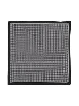 Peter England - Men Black Print Casual Pocket Square