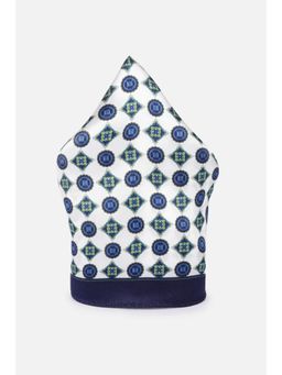 Peter England - Men White Print Formal Pocket Square