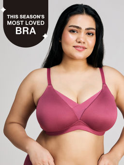 Nykd by Nykaa - Infinity Edge Perfect Shaping Padded Non Wired T-Shirt Bra NYB202 Rose