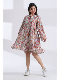 JAIPURRANG - Digital Print Short Tired Dress