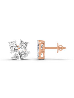 Sparkles - Rose Gold Lab Grown Diamond 2.1 Carat Fashion Earrings for Women