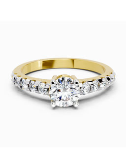 Sparkles - Gold Lab Grown Diamond 1.12 Carat Solitaire Diamond Ring