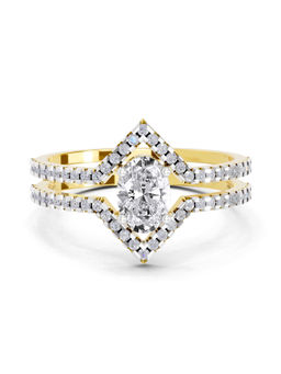 Sparkles - Gold Lab Grown Diamond 0.65 Carat Oval Shape Diamond Ring