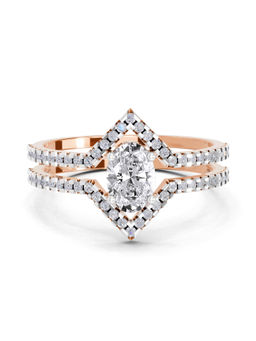 Sparkles - Rose Gold Lab Grown Diamond 0.65 Carat Oval Shape Diamond Ring