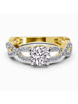 Sparkles - Gold Lab Grown Diamond 0.39 Carat infinity Diamond Engagement Ring