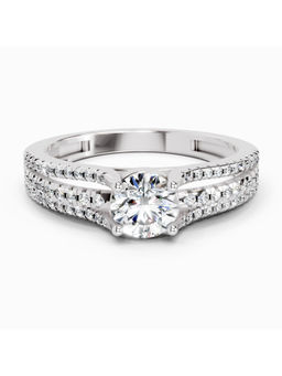 Sparkles - White Lab Grown Diamond 1.15 Carat Round Split Shank Ring
