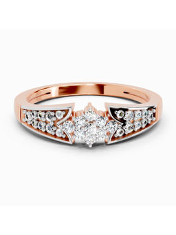 Sparkles - Rose Gold Lab Grown Diamond 0.21 Carat Round Cluster Ring for Women